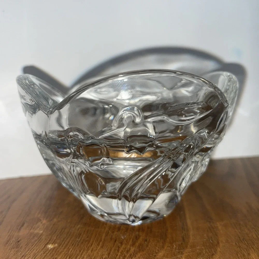 Vintage Mikasa Bridal Lily Glass Votive Candle Cups Holder 4